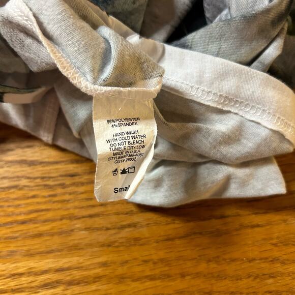 Y2K White Stripe Tiger Tee Womens Small Sequins Lightweight Glam Casual Shirt - Picture 4 of 5